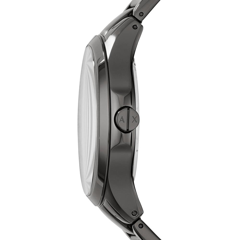 Men's Gunmetal-Tone Stainless Steel Bracelet Watch 46mm AX2194商品第2张图片规格展示