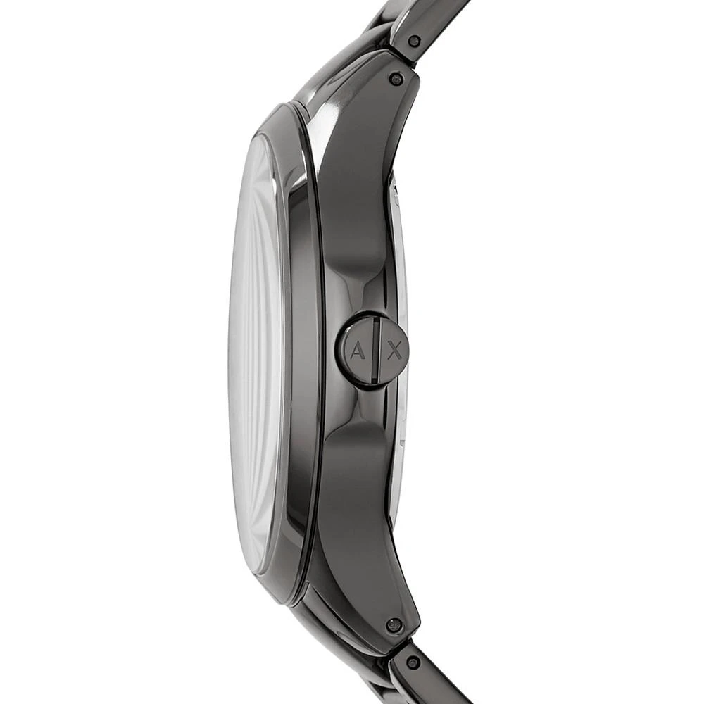 商品Armani Exchange|Men's Gunmetal-Tone Stainless Steel Bracelet Watch 46mm AX2194,价格¥1011,第2张图片详细描述