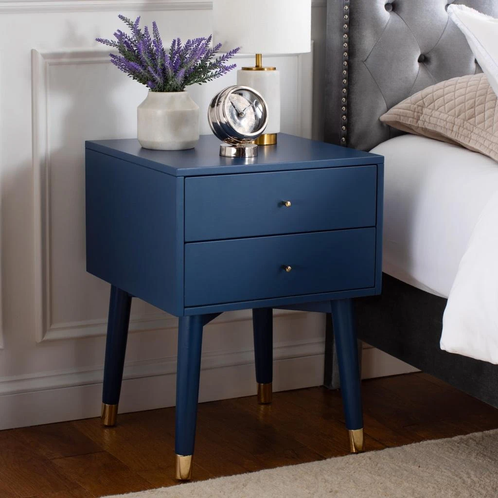 Lyla Mid Century Retro Silver Cap Nightstand 商品
