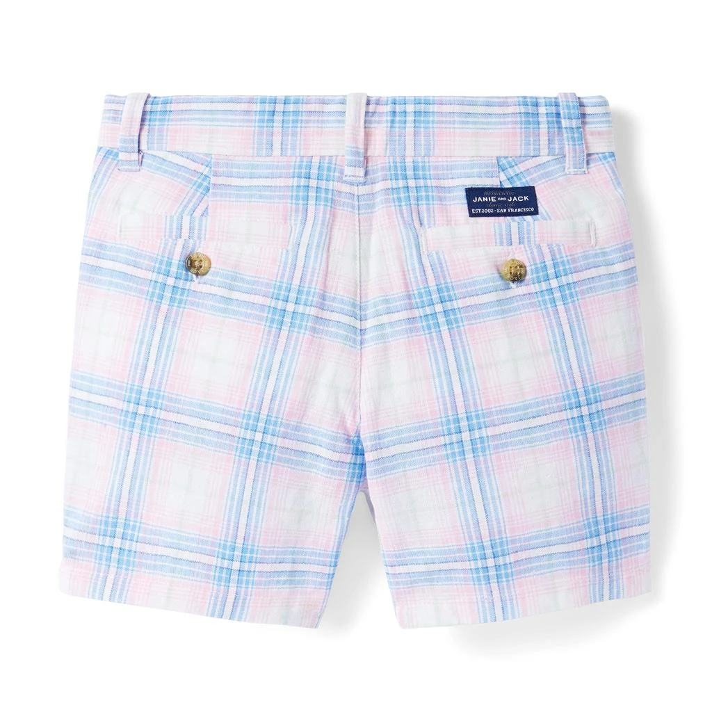 商品Janie and Jack|Plaid Flat Front Shorts (Toddler/Little Kids/Big Kids),价格¥224,第2张图片详细描述