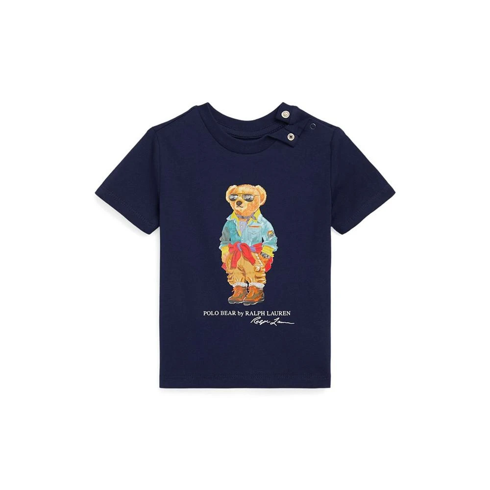 商品Ralph Lauren|Baby Boys Polo Bear Short Sleeve Jersey T-shirt,价格¥203,第1张图片