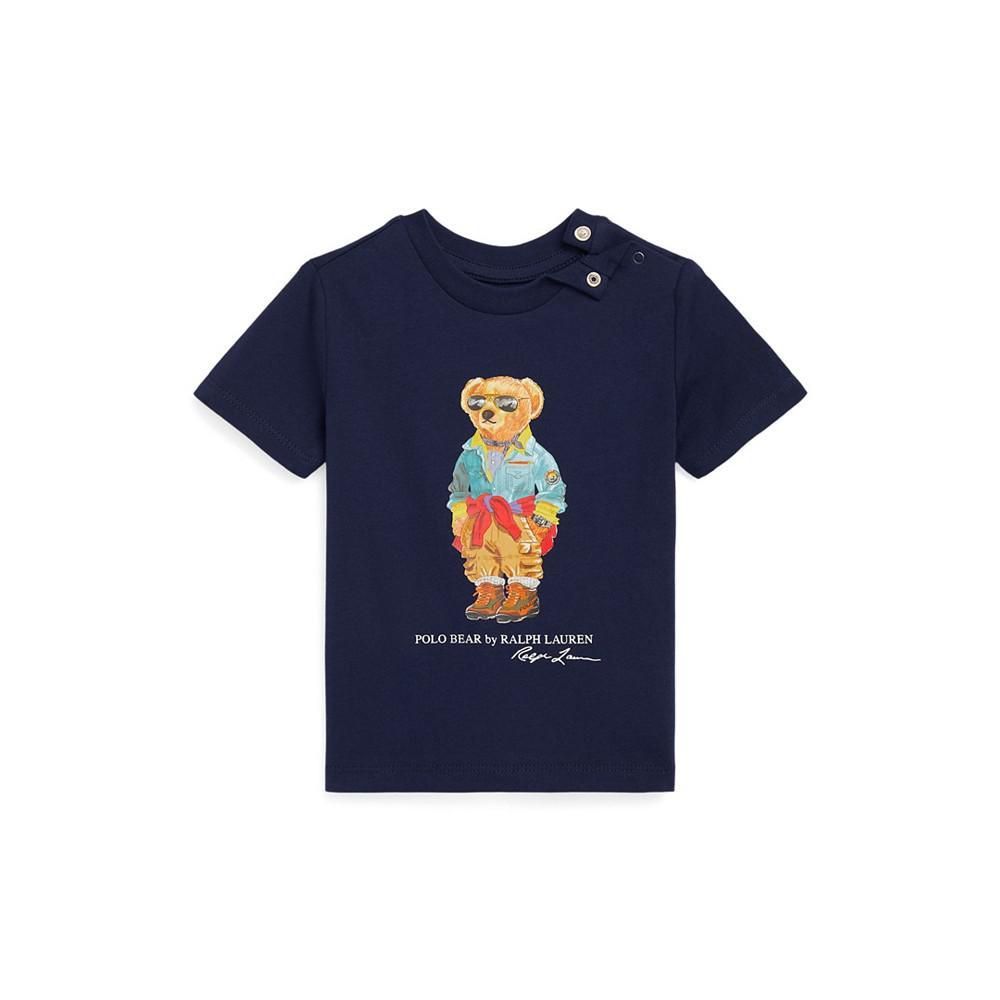 商品Ralph Lauren|Baby Boys Polo Bear Short Sleeve Jersey T-shirt,价格¥244,第1张图片