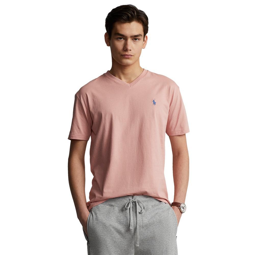 商品Ralph Lauren|Classic Fit Jersey V-Neck T-Shirt,价格¥295,第1张图片