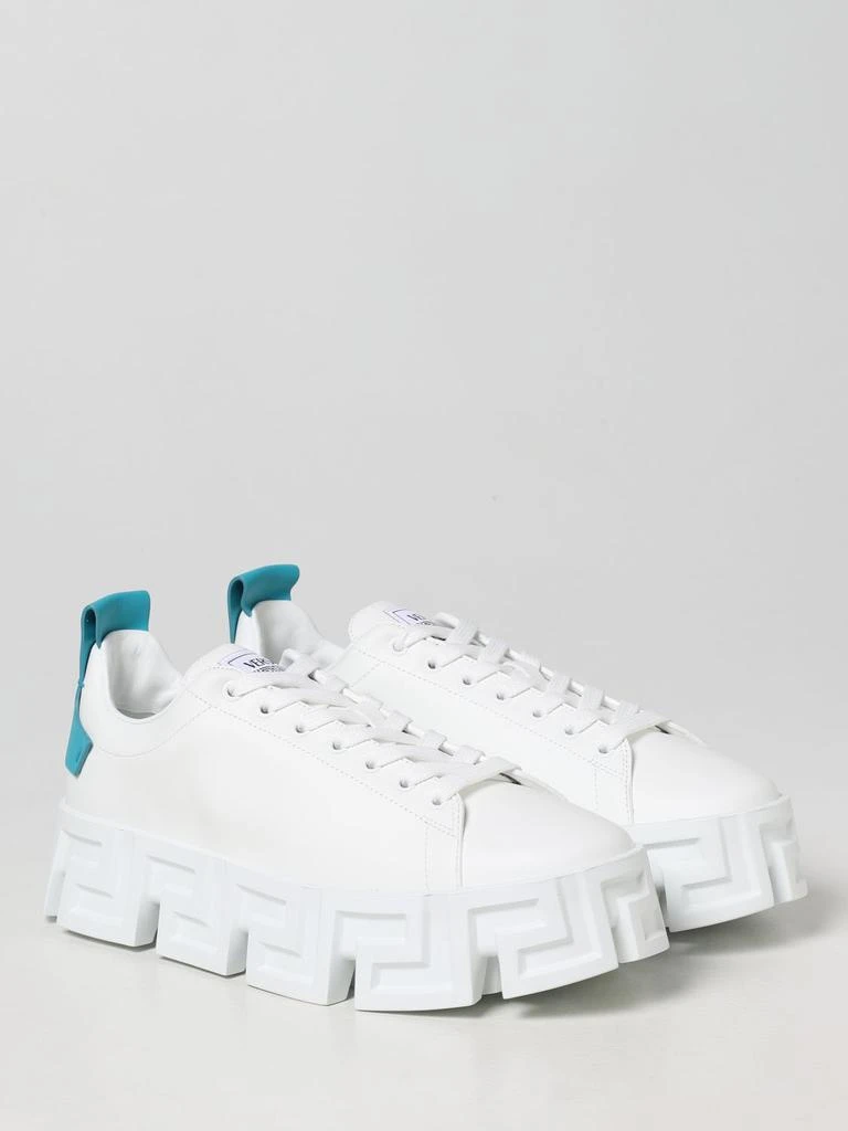 商品Versace|Versace Greca leather sneakers,价格¥2745,第2张图片详细描述