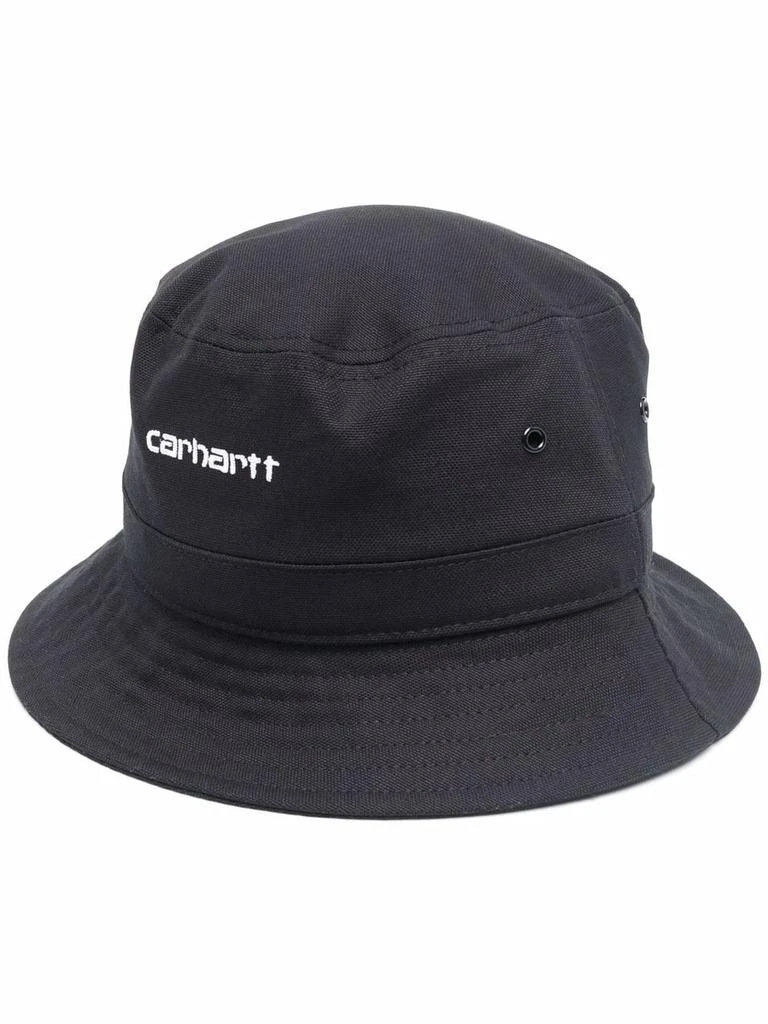 商品Carhartt|Black Cotton Bucket Hat,价格¥695,第1张图片