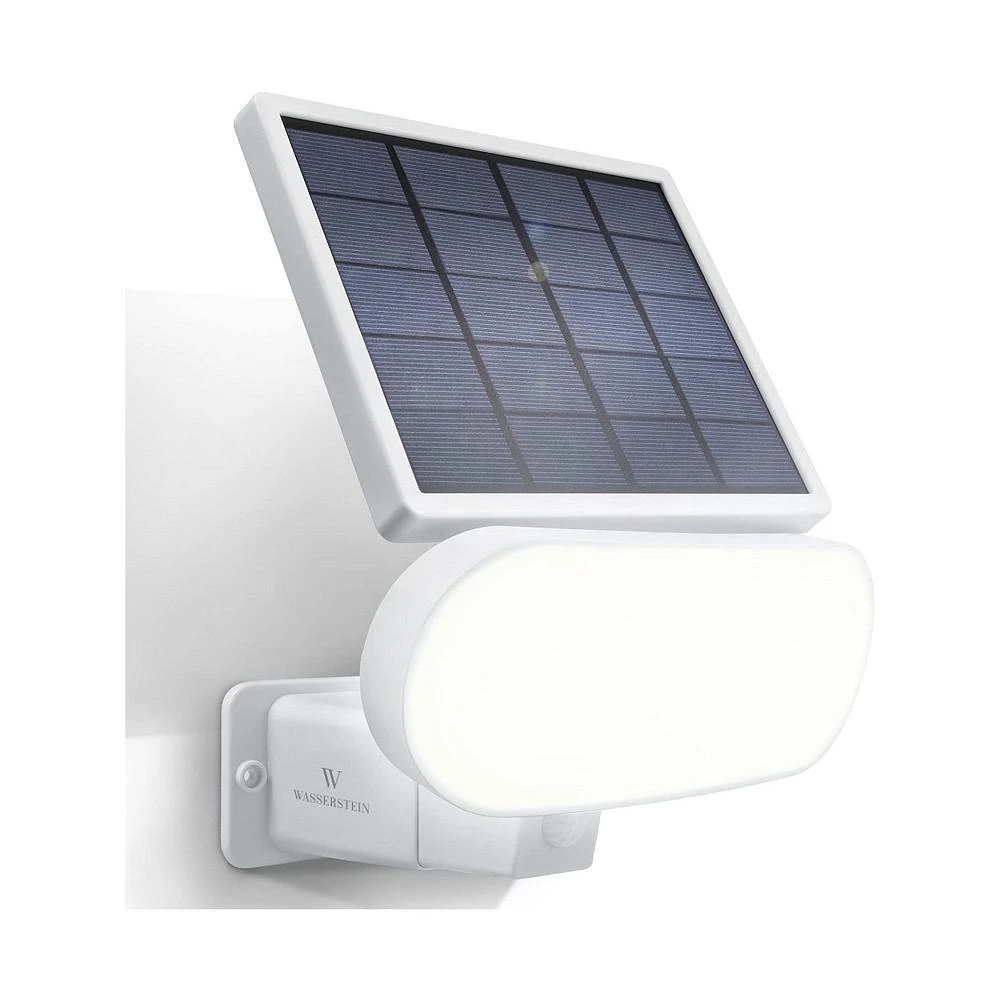 商品Wasserstein|2-in-1 Floodlight and Solar Panel Charger for Wyze Cam Outdoor (White) (Outdoor Security Camera NOT Included),价格¥449,第1张图片