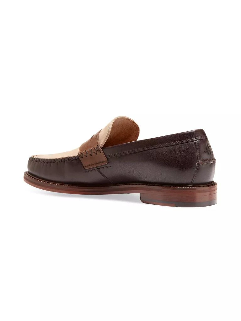 商品Cole Haan|American Classics Colorblocked Leather Penny Loafers,价格¥856,第3张图片详细描述