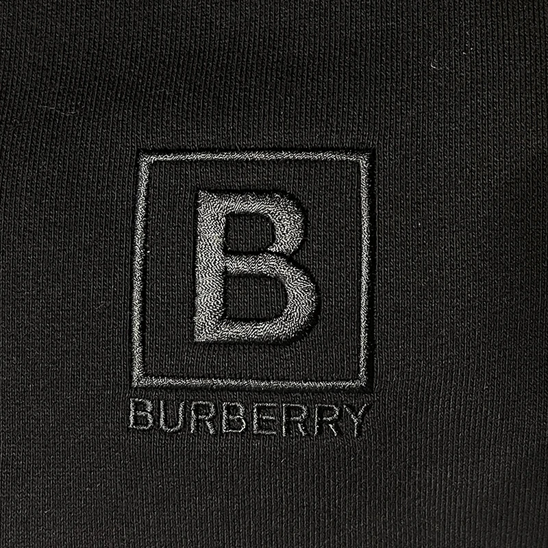 BURBERRY/博柏利 女士黑色棉质B标刺绣休闲宽松卫衣80808601 商品