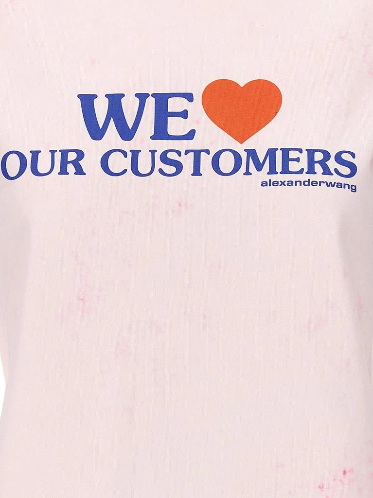 商品Alexander Wang|Alexander Wang Love Our Customers Shrunken T-Shirt,价格¥906,第4张图片详细描述