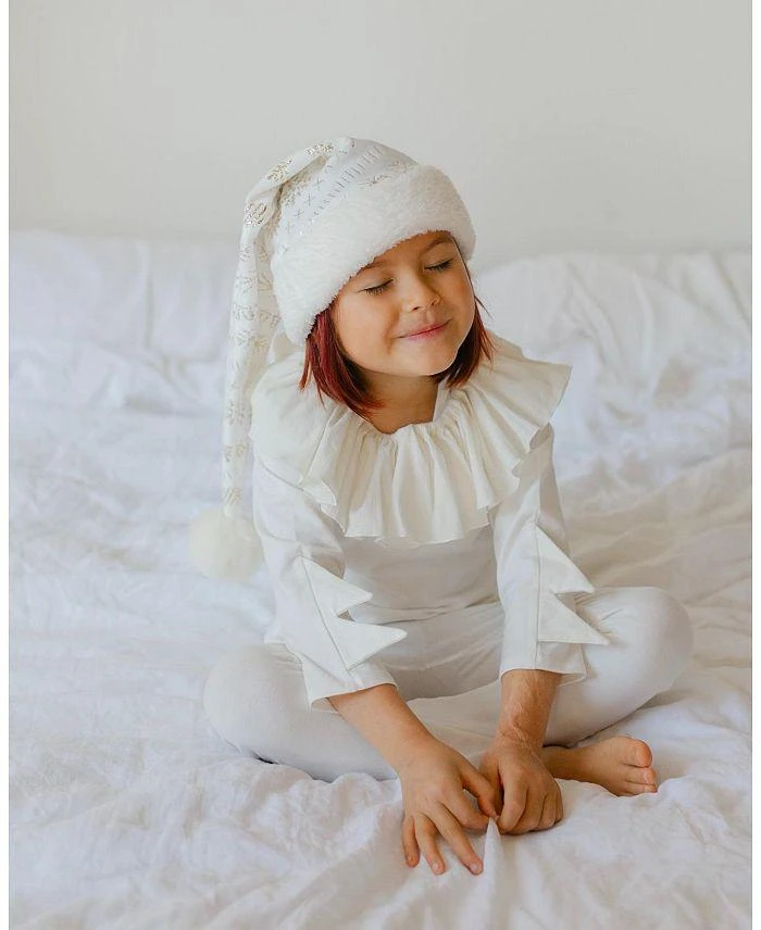 商品Band of the Wild|White Holiday Elf Pajama Costume - Baby, Little Kid, Big Kid,价格¥669,第1张图片