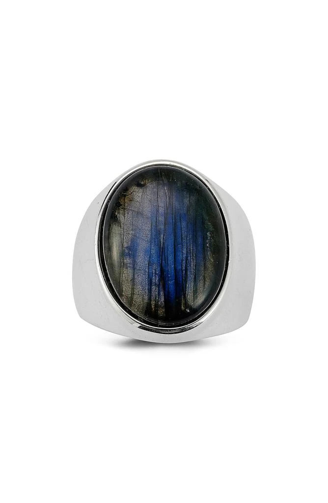 商品Yield of Men|Sterling Silver Labradorite Signet Ring,价格¥960,第2张图片详细描述