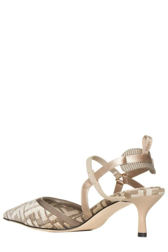 商品Fendi|Fendi Monogram Jacquard Slingback Pumps,价格¥6503,第3张图片详细描述