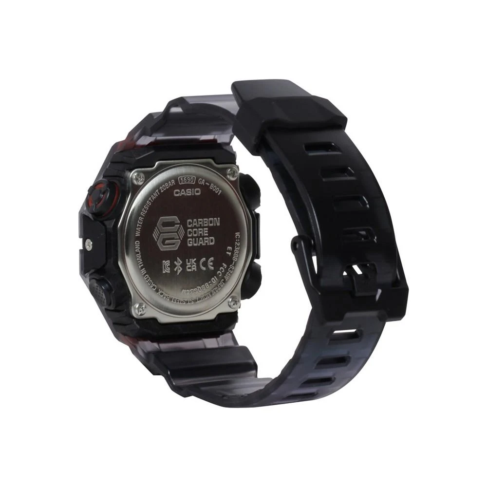 商品G-Shock|Men's Two Hand Quartz Black Skeleton Resin Bluetooth Watch, 46.0mm GAB001G-1A,价格¥1121,第3张图片详细描述