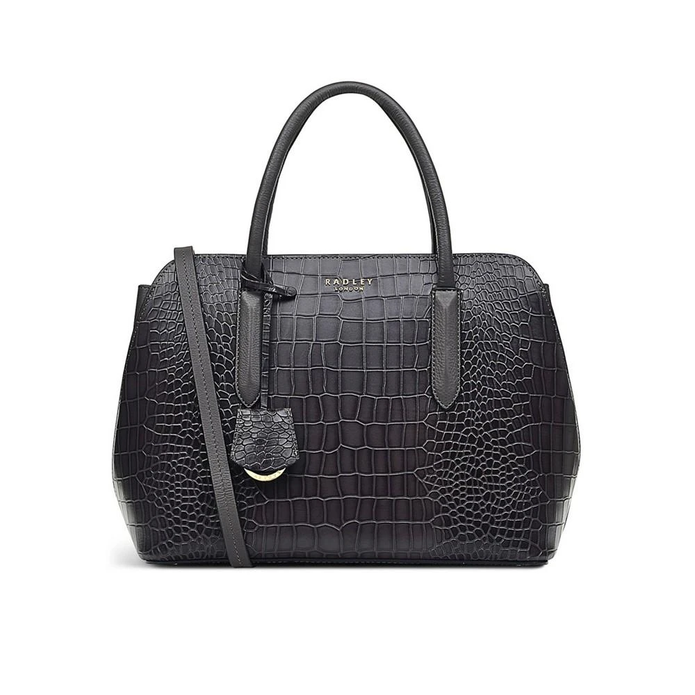 商品Radley|Women's Liverpool Street 2.0 Faux Croc - Medium Zip Top Satchel,价格¥2452,第1张图片