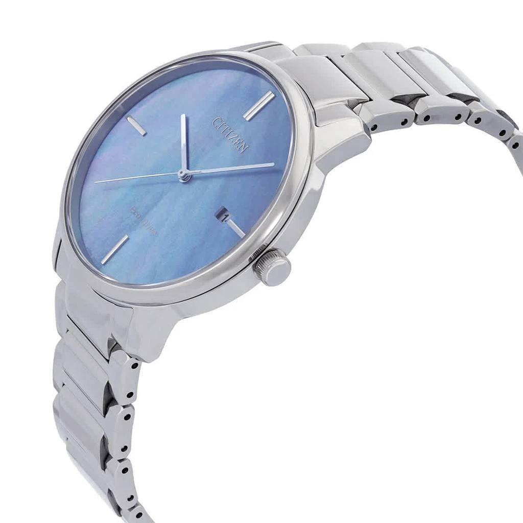 商品Citizen|Eco-Drive Blue Mother of Pearl Dial Stainless Steel Men's Watch BM7520-88N,价格¥1410,第2张图片详细描述