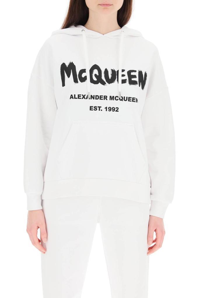 商品Alexander McQueen|Alexander mcqueen mcqueen graffiti hoodie,价格¥3160,第4张图片详细描述