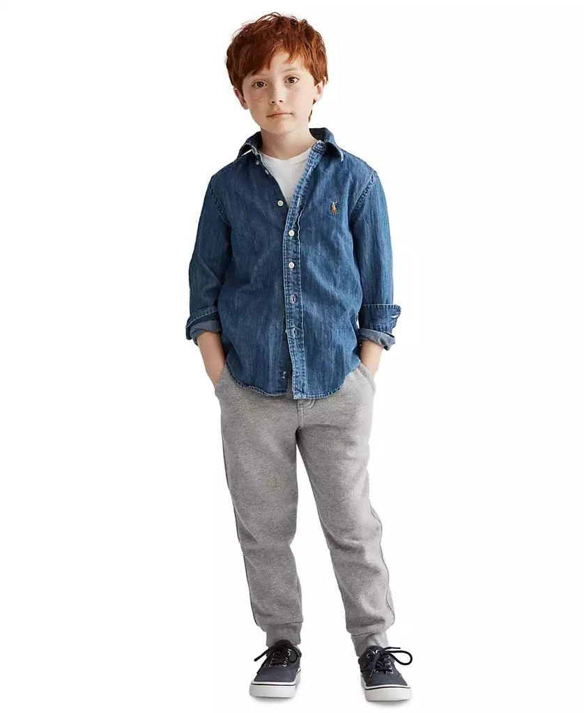 商品Ralph Lauren|Toddler and Little Boys Cotton Chambray Shirt,价格¥418,第1张图片