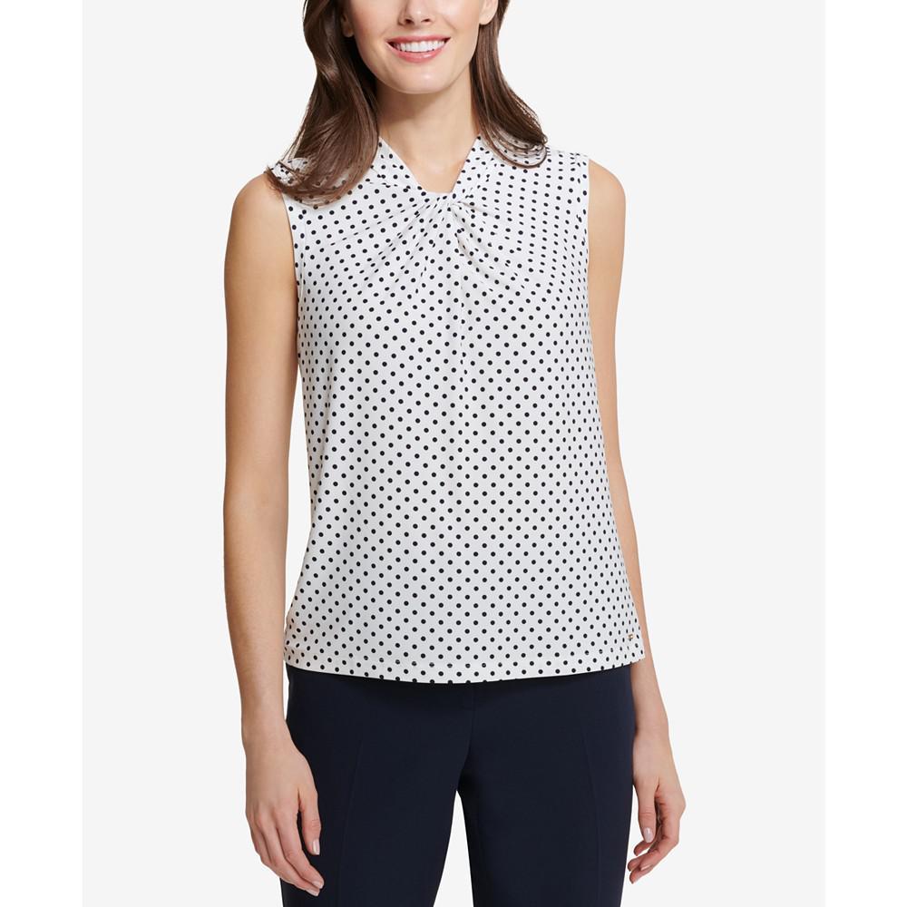 商品Tommy Hilfiger|Knot-Neck Top,价格¥423,第1张图片