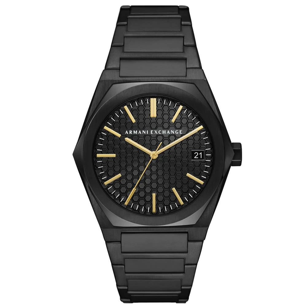 商品Armani Exchange|Men's Black-Tone Stainless Steel Bracelet Watch 44mm,价格¥1066,第1张图片