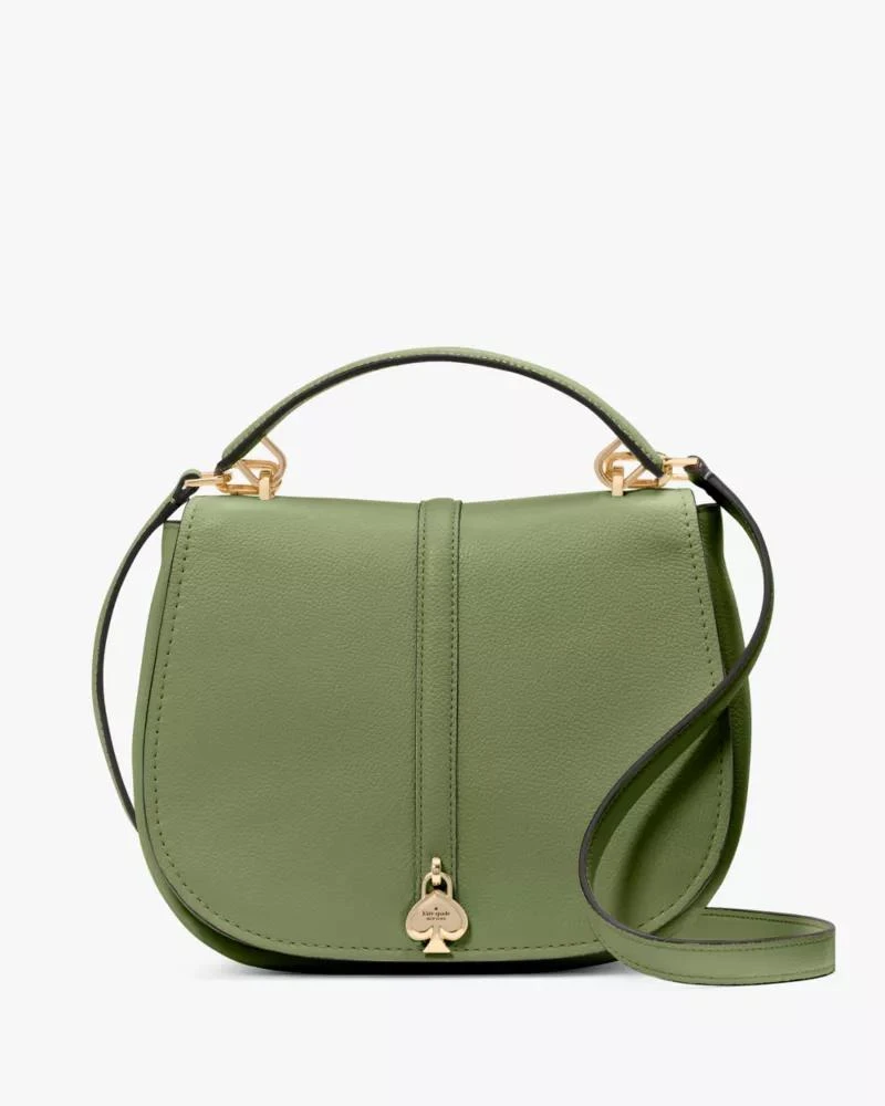 Kayla Pebbled Leather Saddle Bag 商品