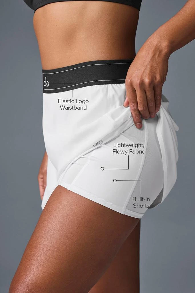 商品Alo|Match Point Tennis Skirt - Black,价格¥594,第2张图片详细描述