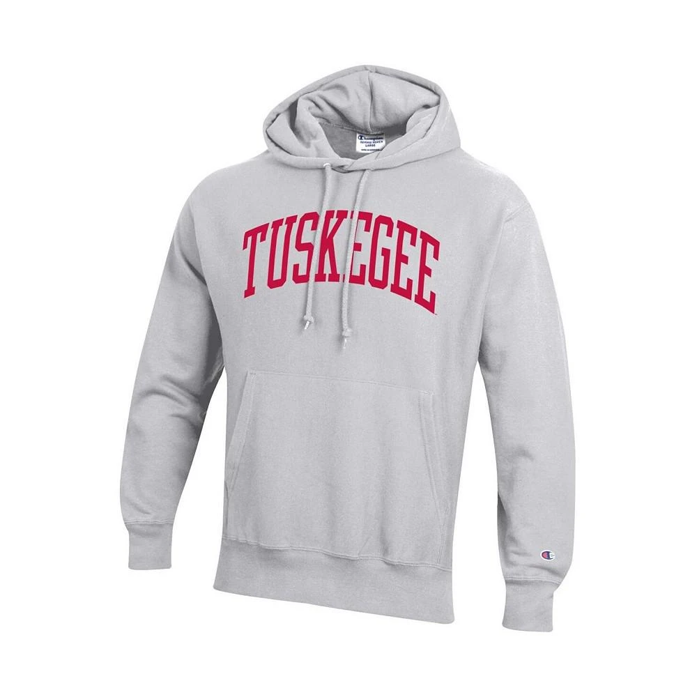 商品CHAMPION|Men's Gray Tuskegee Golden Tigers Tall Arch Pullover Hoodie,价格¥625,第2张图片详细描述