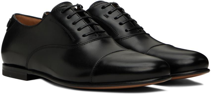 商品Salvatore Ferragamo|Black Button Oxfords,价格¥6318,第6张图片详细描述