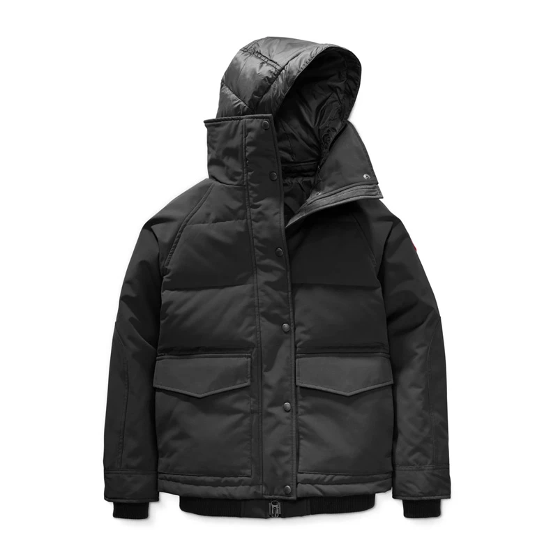 商品Canada Goose|Canada Goose 加拿大鹅 女士鸭绒黑色短款羽绒服 5805L-BLACK,价格¥5337,第1张图片