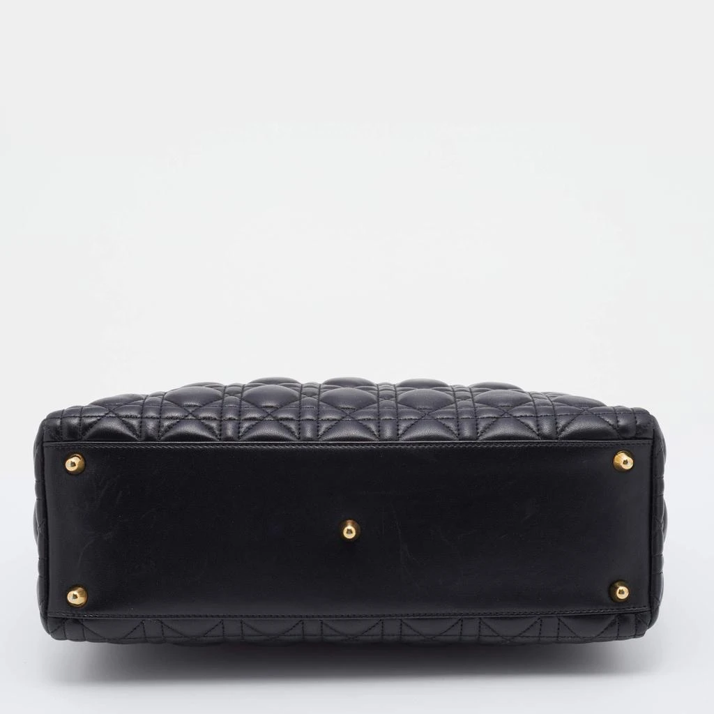 Dior Black Cannage Leather Large Lady Dior Tote 商品