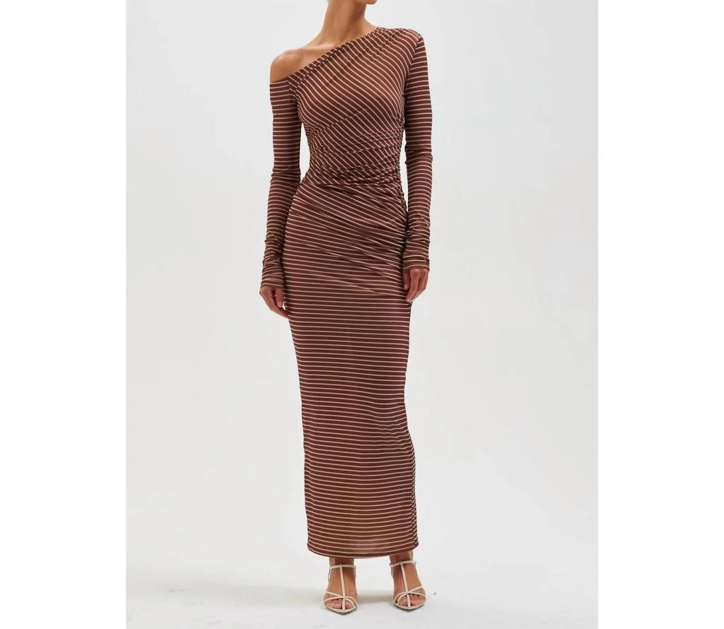 商品Ronny Kobo|Annamaria Dress In Coco Ecru Stripe,价格¥2079,第2张图片详细描述