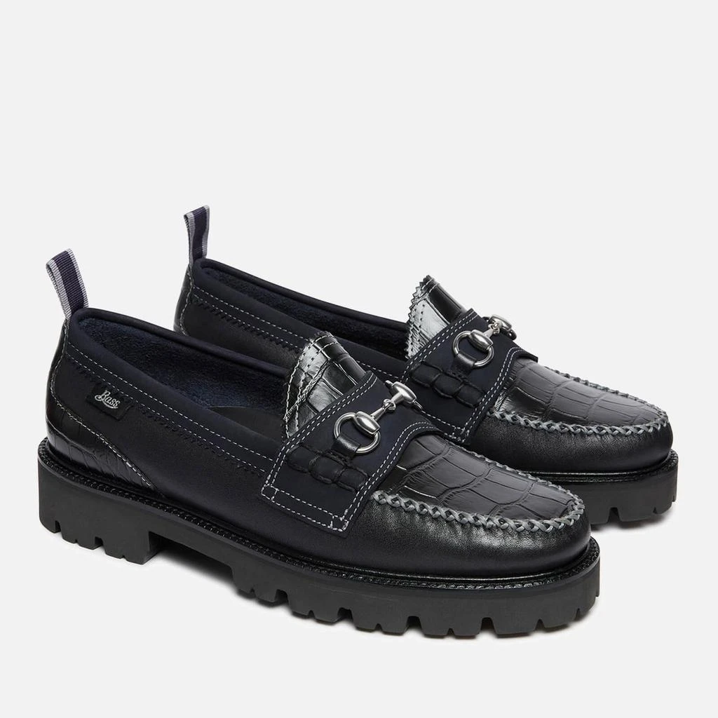 商品G.H. Bass|G.H Bass & Co x Nicholas Daley Men's Super Lug Lincoln Leather Loafers,价格¥1002,第2张图片详细描述