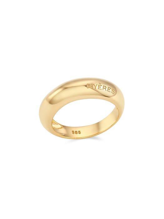商品hyeres-lor|Champagne Moon 14K Chunky Ring M_Yellow Gold,价格¥5538,第6张图片详细描述