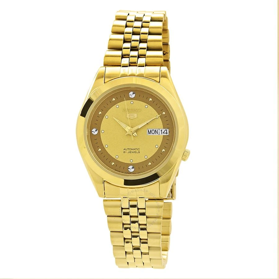 商品Seiko|5 Automatic Gold Dial Men's Watch SNKC36J1,价格¥1229,第1张图片