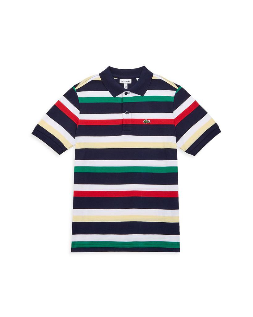 Boys' Striped Piqué Polo Shirt - Little Kid, Big Kid商品第1张图片规格展示
