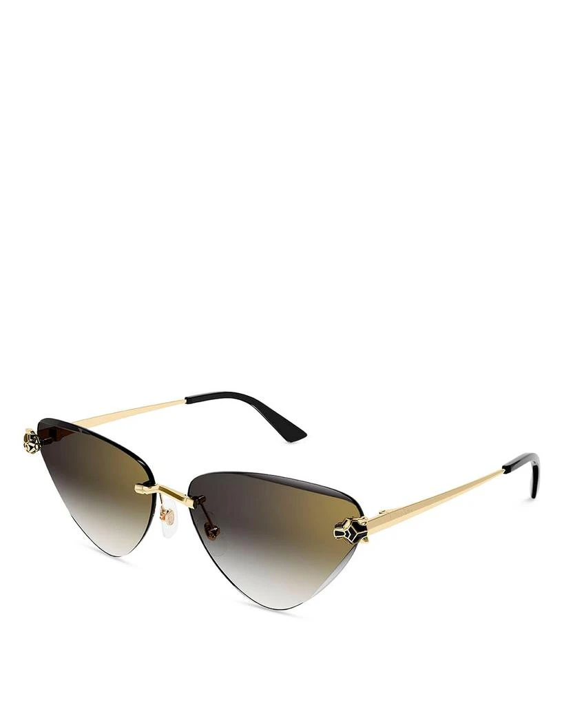 商品Cartier|Panthere Classic Cat Eye Sunglasses, 62mm,价格¥9690,第1张图片