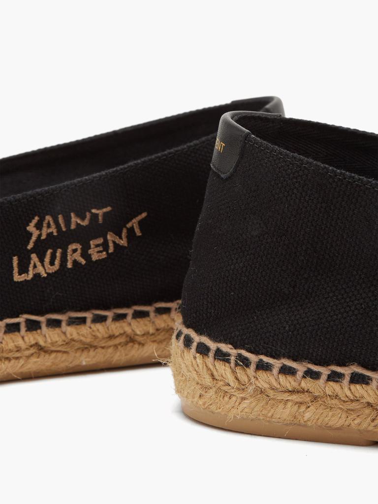 商品Yves Saint Laurent|Logo-embroidered canvas espadrilles,价格¥1614,第4张图片详细描述