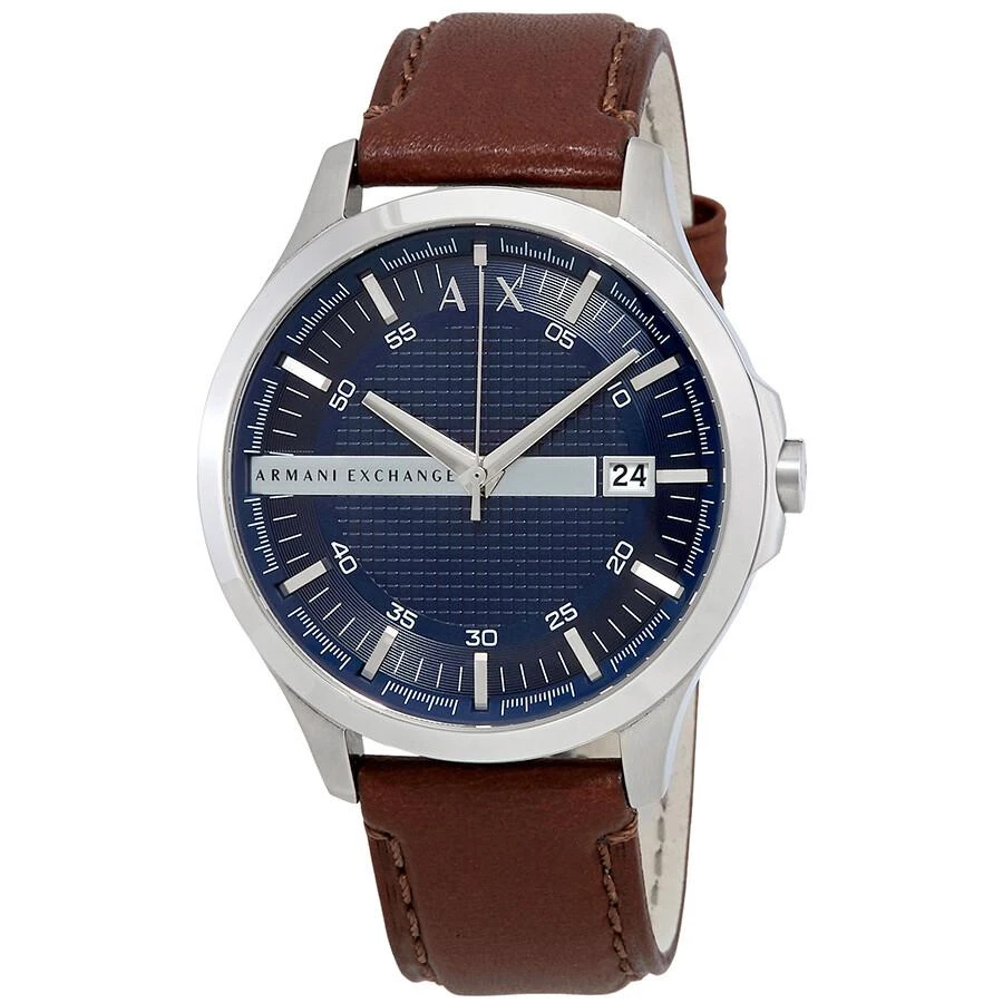 商品Armani Exchange|Armani Exchange Navy Dial Brown Leather Men's Watch AX2133,价格¥621,第1张图片