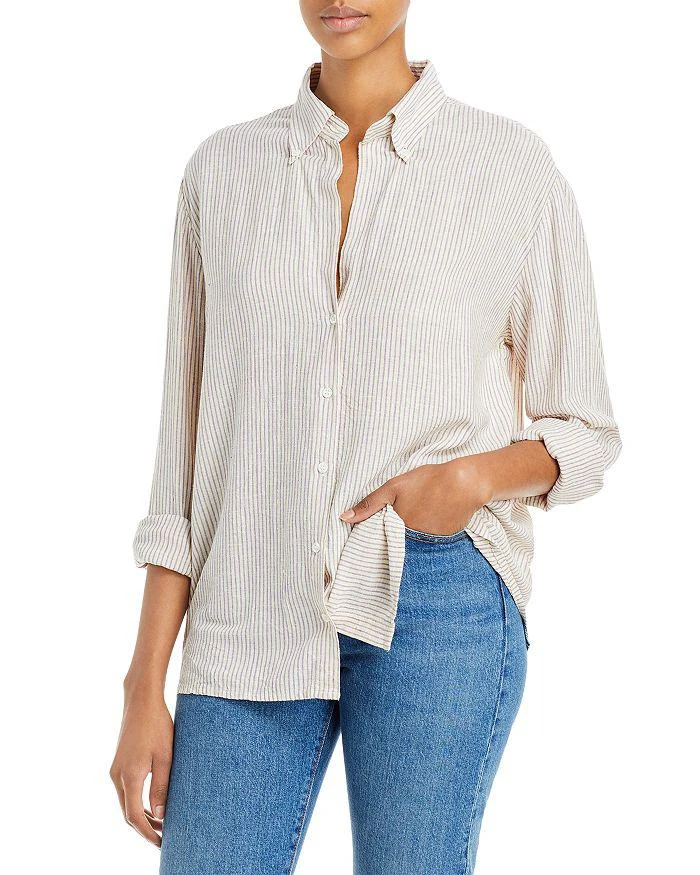 商品VANESSA BRUNO|Druyat Striped Cotton Shirt,价格¥839,第1张图片
