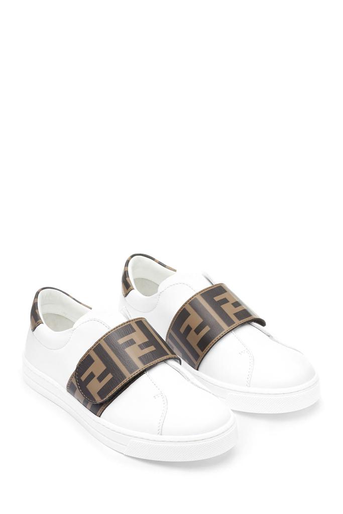 Fendi  Purple Kids Leather Logo Trainers商品第2张图片规格展示