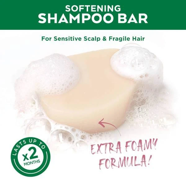 商品Garnier|Garnier Ultimate Blends Delicate Oat Softening Shampoo Bar for Sensitive Scalp and Fragile Hair 60g,价格¥90,第2张图片详细描述