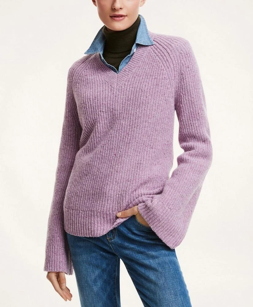 商品Brooks Brothers|Merino Donegal V-Neck Sweater,价格¥576,第1张图片