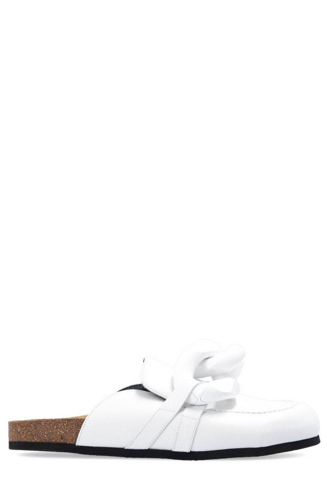 JW Anderson Chain-Link Detailed Shearling Mules商品第1张图片规格展示