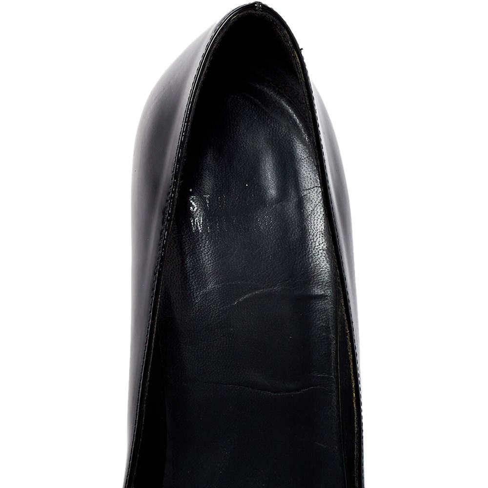 Stuart Weitzman Black Patent Leather Heist Pointed Toe Pumps Size 38.5商品第7张图片规格展示