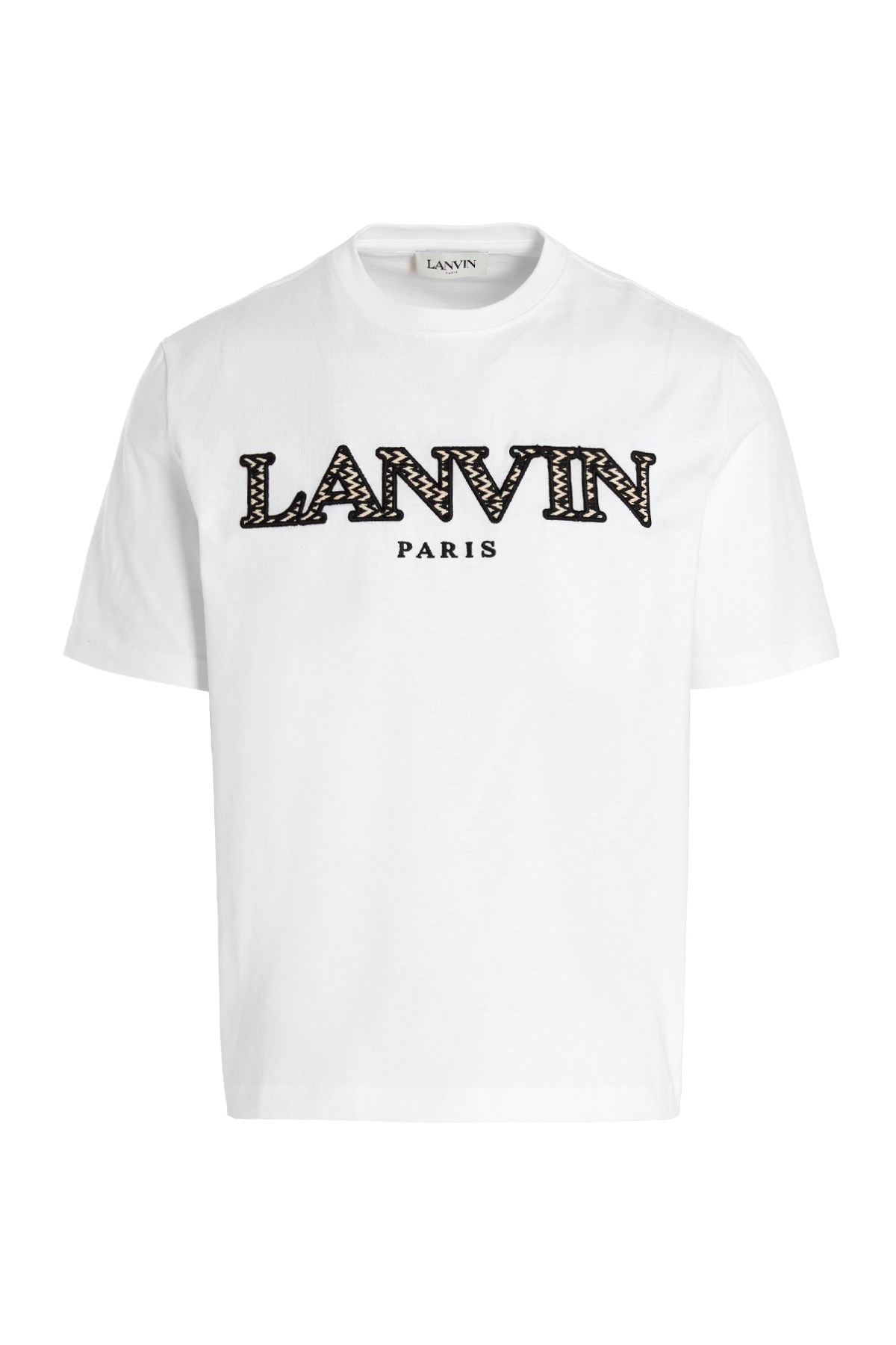 LANVIN 男士白色棉质短袖T恤 RMTS0005-J260E22-01商品第1张图片规格展示