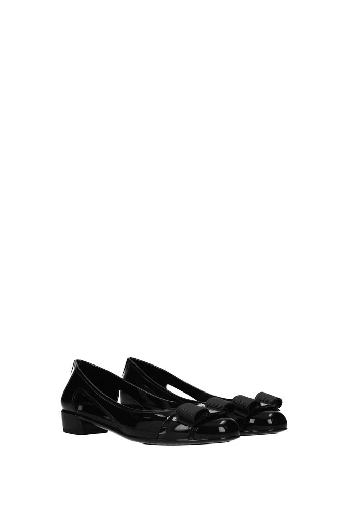 商品Salvatore Ferragamo|Ballet flats vara jelly Rubber Black,价格¥984,第2张图片详细描述