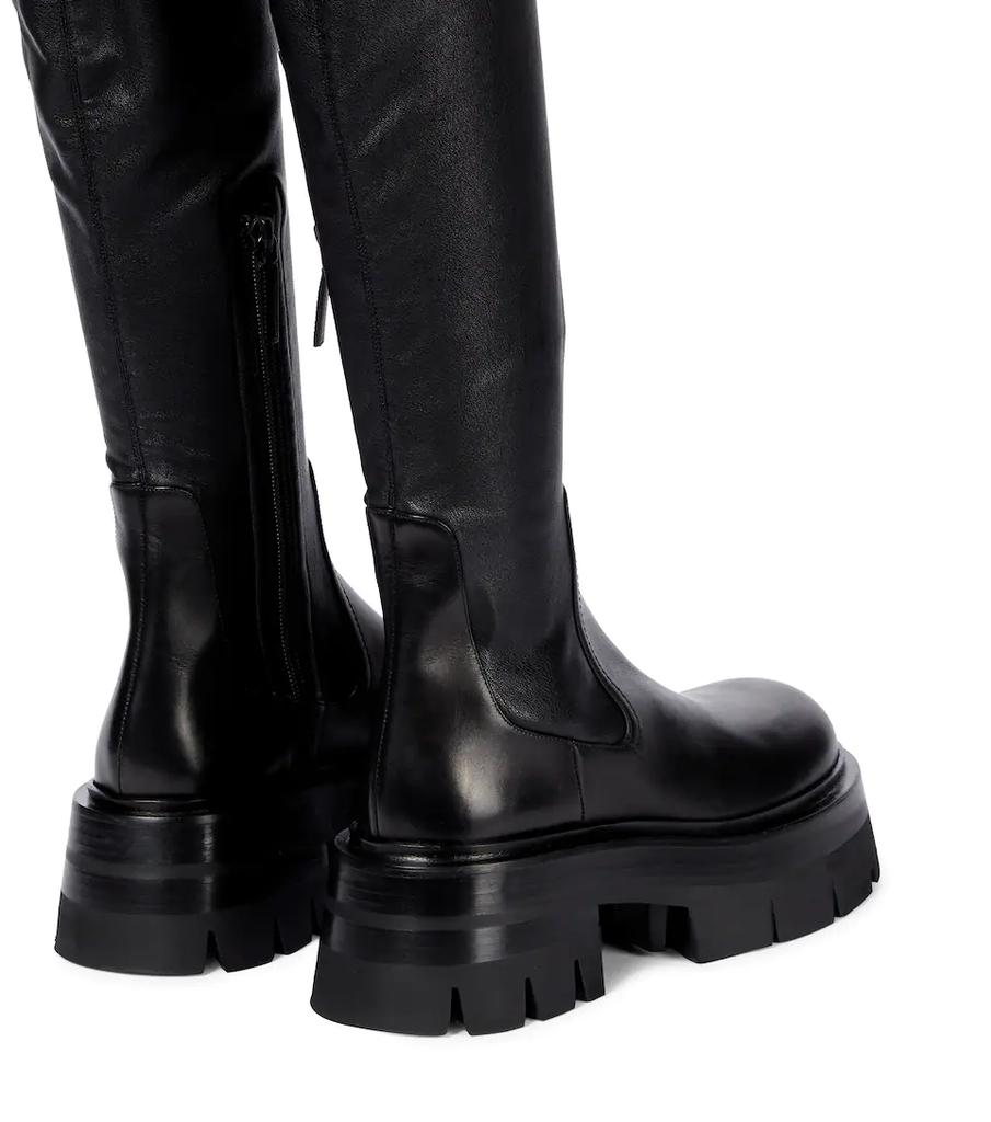 Leonidis over-the-knee leather boots商品第3张图片规格展示