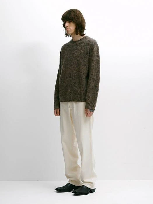 商品YOUNGOH|French Seam Twill Pants_Cream,价格¥1169,第3张图片详细描述