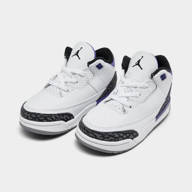 商品Jordan|Kids' Toddler Air Jordan Retro 3 Basketball Shoes,价格¥537,第2张图片详细描述