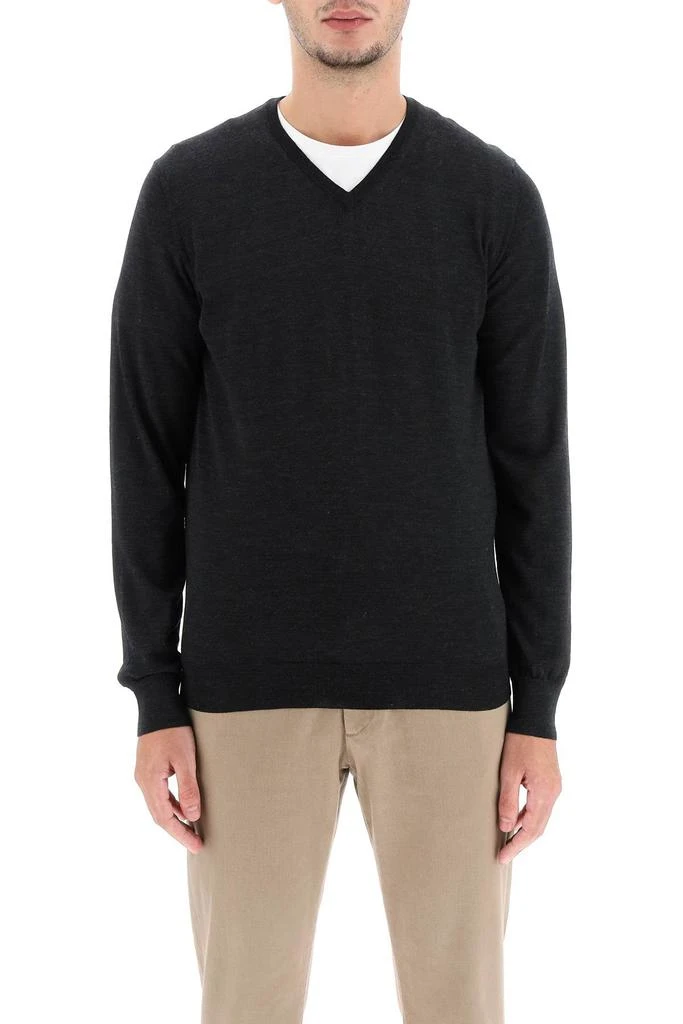 商品DRUMOHR|Drumohr super fine merino wool v-neck sweater,价格¥1448,第2张图片详细描述