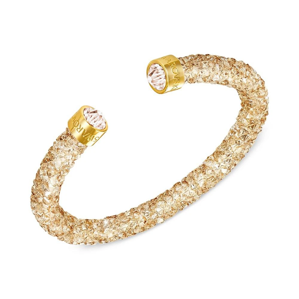 商品Swarovski|Swarovski Silver-Tone Black Crystal and Crystaldust Open Cuff 手镯,价格¥519,第1张图片